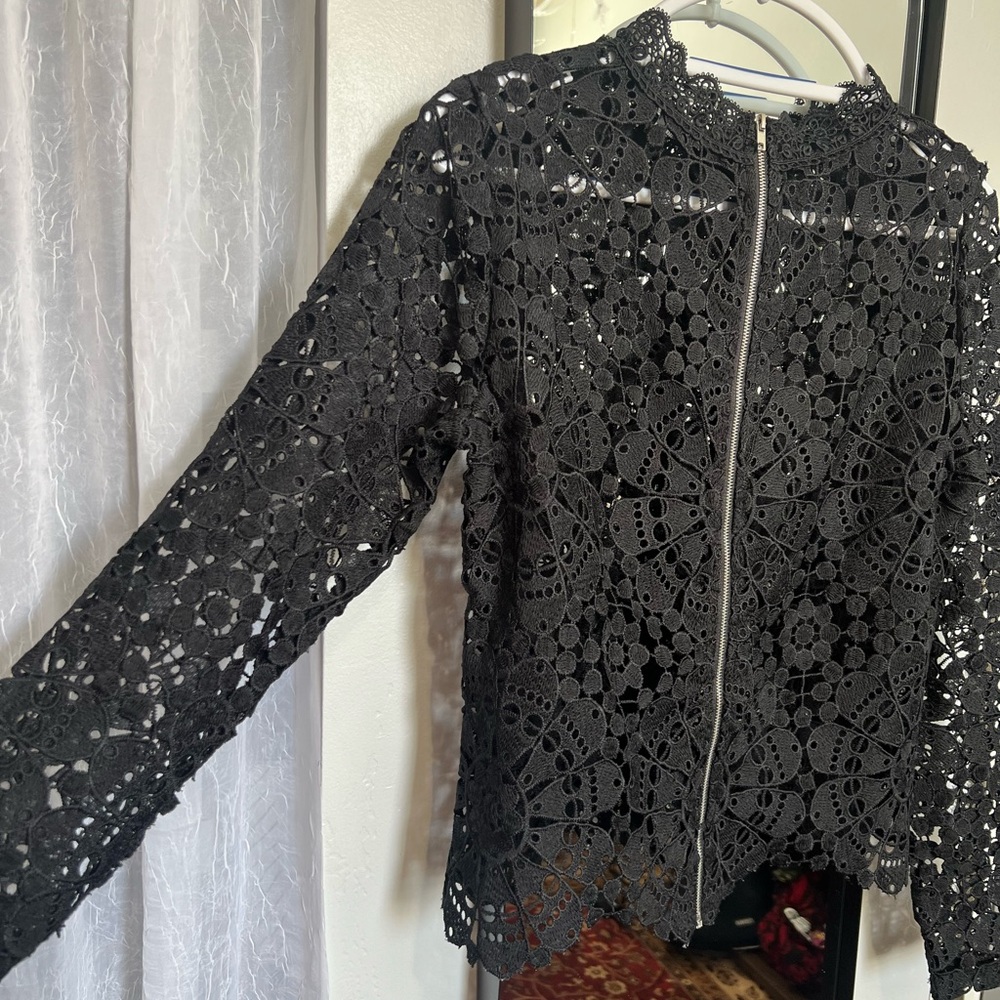 Miss Chievous Black Lace Women's Blazer